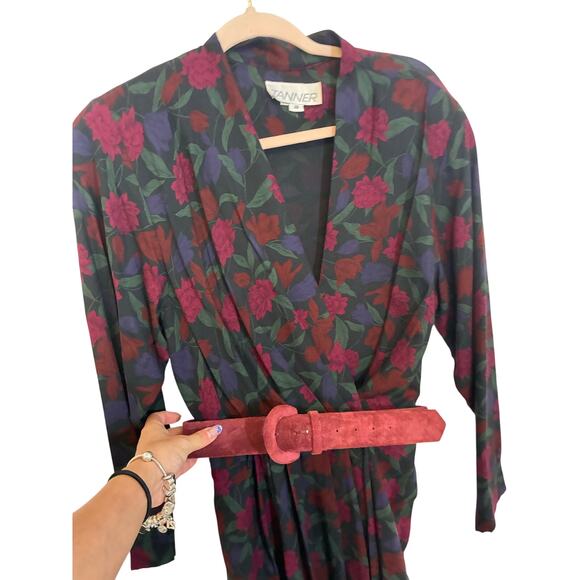 Vintage Tanner Dress 80s Costume Femme Dark Romantics Whimsy Goth 10 Cotton - Picture 2 of 7